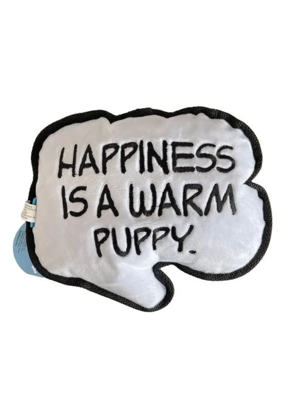 Bark Charlie Brown Good Grief Dog Toy Squeaker Plush Speech Balloon Bubble Gift